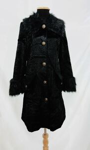 MIHO MATSUDAmi ho Mazda fur attaching meiteru antique button coat BPN