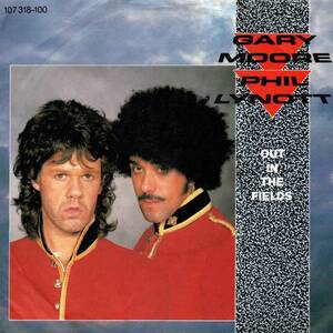 Gary Moore & Phil Lynott 「Out In The Field/ Military Man」ドイツ盤EPレコード