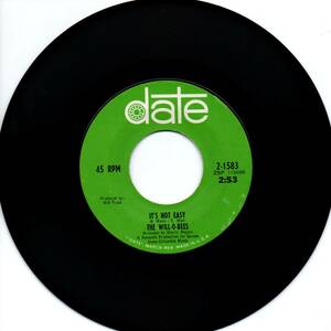 Will-O-Bees 「It's Not Easy/ Looking Glass」米国盤EPレコード