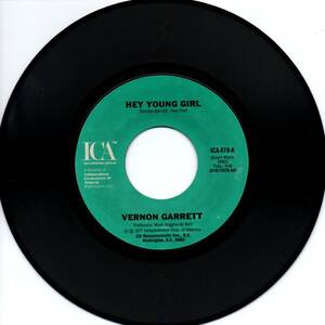 Vernon Garrett 「Hey Young Girl/ Midnight In The City」米国盤EPレコード