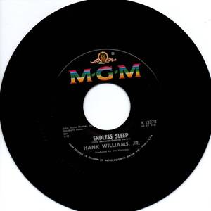 Hank Williams Jr. 「Endless Sleep/ My Bucket's Got A Hole In It」米国盤EPレコード