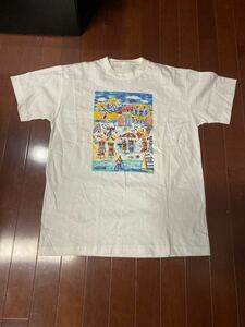 90'S 当時物　maxell Tシャツ　ヴィンテージ　サイズL シングルステッチ　ホワイト　マクセルTシャツ　企業Tシャツ