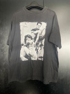 90'S当時物写真家フォトBasic Print Tシャツ ヴィンテージ　サイズL Bruce Weber 写真家Tシャツ　ブルースウェーバー　ブラック　