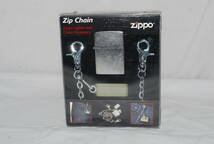 新品 未開封品 ZIPPO 24414 Zip Chain Lighter Combo チェーン付きジッポー Manufacturing Company 16701 368-2700 _画像1