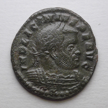【古代ローマコイン】Licinius I（リキニウス）クリーニング済 ブロンズコイン 銅貨(gdSj_QuM2U)_画像1