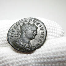 【古代ローマコイン】Tacitus（タキトゥス）クリーニング済 ブロンズコイン 銅貨(JiuuEPr_gg)_画像4