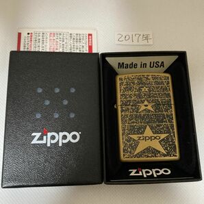 ZIPPO　STAR 2001 未使用　極美品　箱付き　2017年製