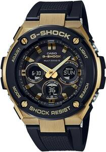 送料無料★国内正規品★新品・未使用★CASIO G-SHOCK G-STEEL 電波ソーラー GST-W300G-1A9JF　樹脂ベルト★定価￥44,000