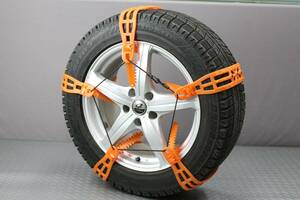  free shipping simple tire chain L size non metal TPU made snow urgent for 2 wheel minute jack up un- necessary easy installation snow slipping cease storage sack attaching [HY01185L]