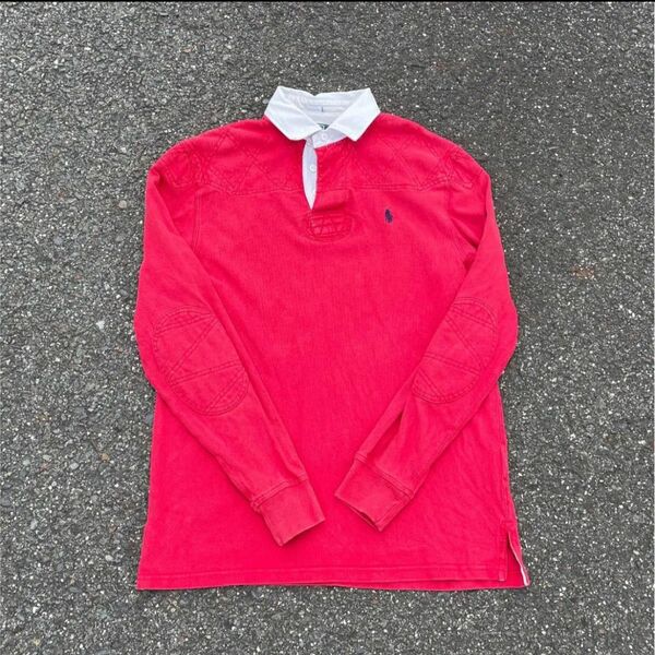 used ラルフローレン 長袖ポロシャツ エルポーパッチスウェット　ラガーシャツ POLO RALPH LAUREN