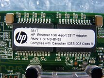 1NDI // HP 331T Ethernet 1Gb Quad 4-port 80mmブラケット (HSTNS-BN82 )/649871-001 647592-001// HP ProLiant DL360p Gen8 取外// 在庫2_画像2