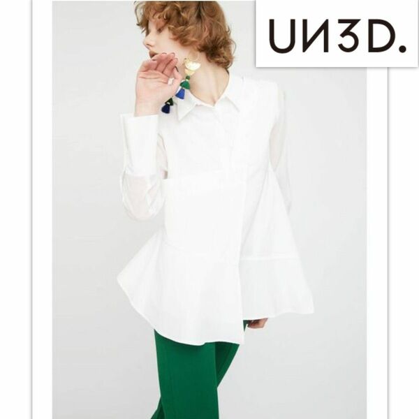 【新品】UN3D. LAYERED FRILL SHIRTS