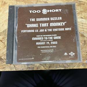 シ● HIPHOP,R&B TOO SHORT - SHAKE THAT MONKEY シングル,PROMO,HYPE STICKERコレクターズアイテム!! CD 中古品