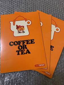 A30）コクヨ　リトルツインキー80　CFFEE OR TEA 3冊