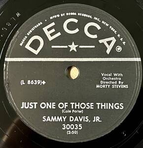 SAMMY DAVIS JR. DECCA Just One Of Those Things/ Earthbound