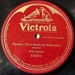 FRITZ KREISLER VICTROLA Rondo(On A Theme by Beethoven)