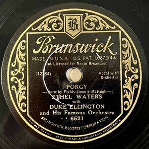 ETHEL WATERS w DUKE ELLINGTON AND HIS FAMOUS ORCH. BRUNSWICK Porgy