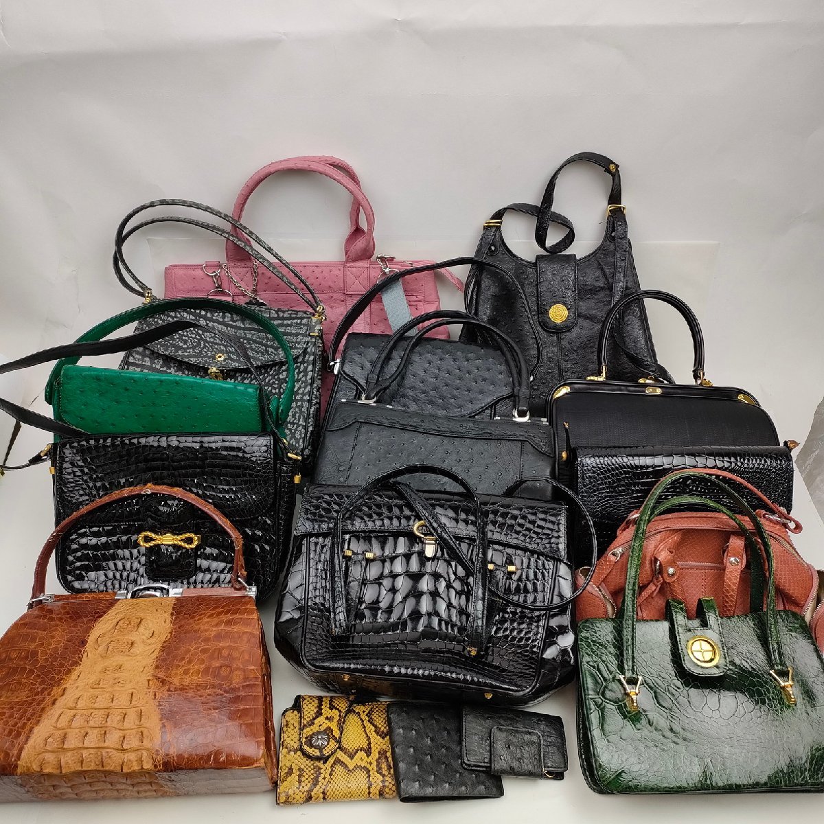 激安買い物 希少!ジャクルシー カイマントカゲ リザード ハンドバッグ