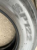 DUNLOP トラックバス用 SP 122 225/80R17.5 123/122L 225/80/17.5 ダンロップSP122 2020年製　イボ付き　　新品同様　　1本値段_画像4