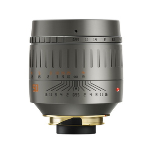銘匠光学 TTArtisan 50mm f/0.95 ASPH ライカMマウント チタンカラー レンズ 単焦点 標準 Leica M F0.95