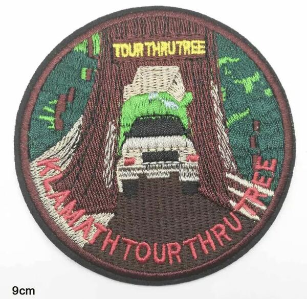 ツリーワッペン アウトドアワッペン outdoorワッペン THRU TREEワッペン アイロンワッペン 刺繍ワッペン