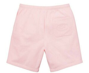 シュプリーム 限定コラボ！LACOSTE Pique Short 新品未使用！ラコステ Light Pink 国内正規品 ショートパンツ 半タグ付 supreme