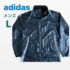 【メンズ】アディダスadidas ウィンドブレーカー　ジャケット　Lサイズ