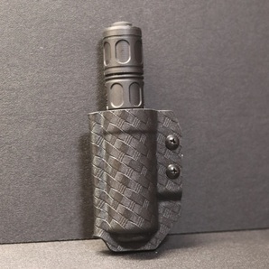 タクティカルライト用 ホルダー SUREFIRE G2X 6PX ライト収納可 HOLSTEX Basketweave Blackカラーの画像1