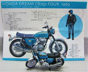 ef toys * Bick bike collection * Honda Dream CB750foa candy blue green *F-toys2006* secondhand goods 
