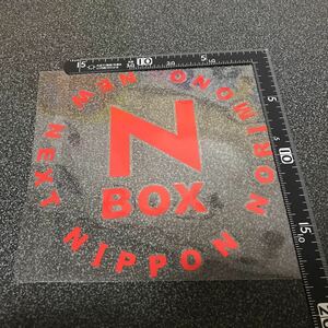 本田　Nボックス　N Box 専用　かっこいいカーステッカー レッド