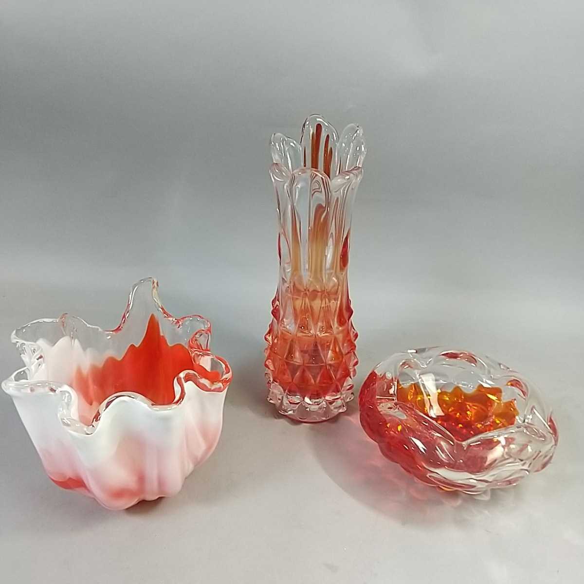 人気の レア品 南アフリカ製 花瓶 ベース ガラス加工 asakusa.sub.jp