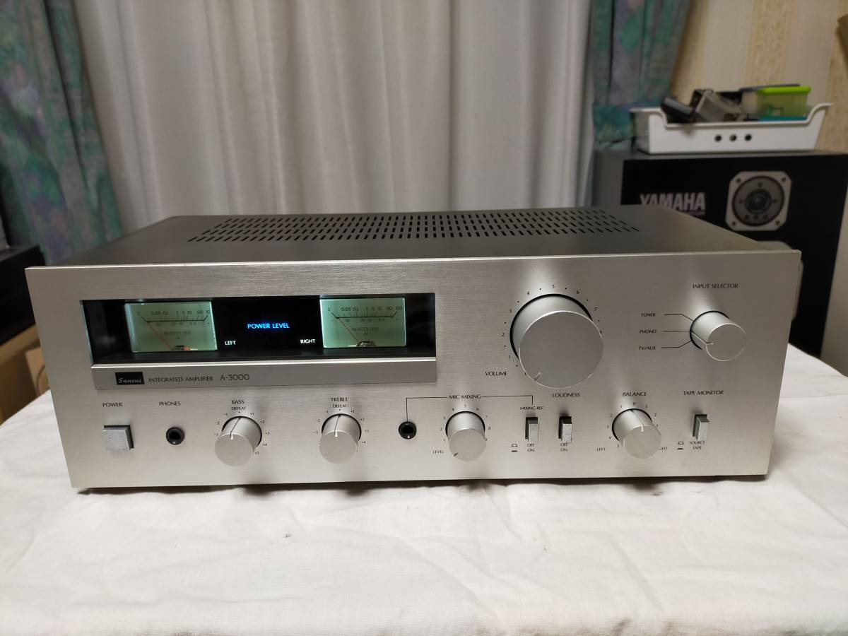 音出し確認済!訳あり格安美品!サンスイプリメインアンプA-3000 家電
