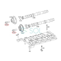 ベンツ W204 W212 W207 R172 カムシャフト アジャスターコントロールバルブ C180 C200 C250 E200 E250 SLK200 2710500578 2710500478_画像2