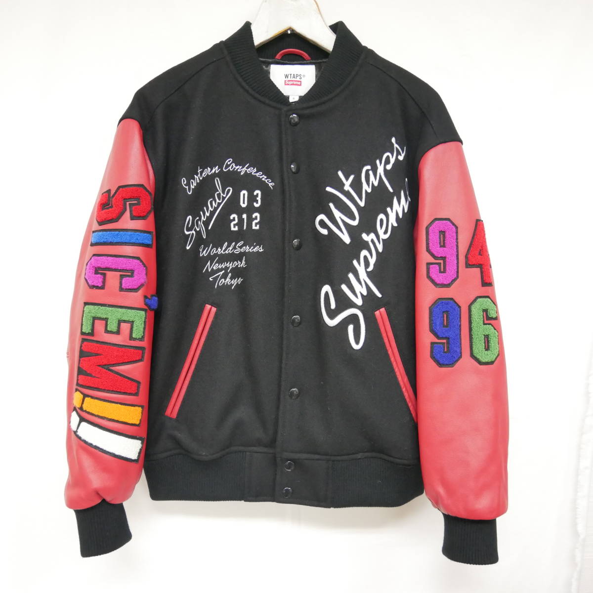 美品】Supreme Varsity Jacket S スタジャンレザー | labiela.com