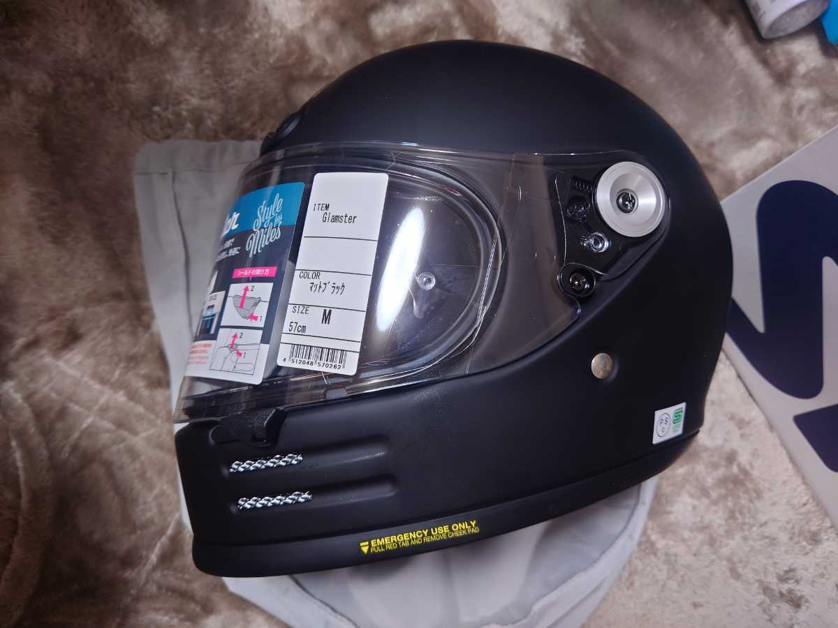 待望の再入荷! SHOEI GLAMSTER ブラック Mサイズ 新品未使用 グラム