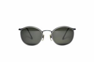  прекрасный товар Италия производства [GIORGIO ARMANI/joru geo Armani ]638 полный обод раунд type Boston солнцезащитные очки круг очки Vintage 