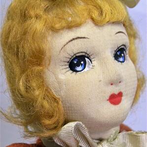 昭和レトロ 巾着人形 文化人形 ミニバッグ きんちゃく 布小物 乙女雑貨の画像3