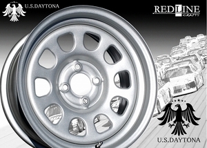 ★ U.S.Daytona ★ 15x7.0J 前後異オフセット+30/+20　カスタム専用設定　人気U.S.デイトナのPCD100モデル!!