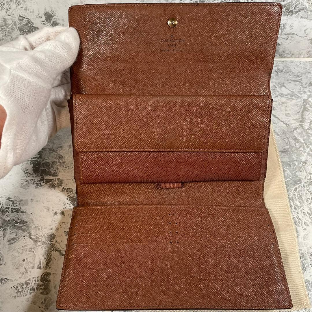 人気定番小物美品 LOUIS VUITTON ルイヴィトン モノグラム ポルトフォイユ