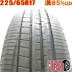 中古タイヤ 225/65R17 サマータイヤ DUNLOP VEURO VE304 1本 単品 エクストレイル CX-5 レガシィアウトバック エスクード 中古 17インチ