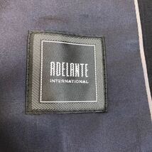 新品　ADELANTE（アデラント）濃紺ネイビー　ウール100% ストライプ　テーラードジャケット サイズAB6 2つボタン　センターベンツ_画像8