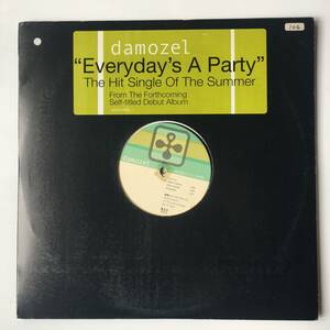 2319●2枚セット Damozel - Everyday's A Party/Instrumental Acappella/MCAR-25422-1/2枚セット/12inch LP アナログ盤