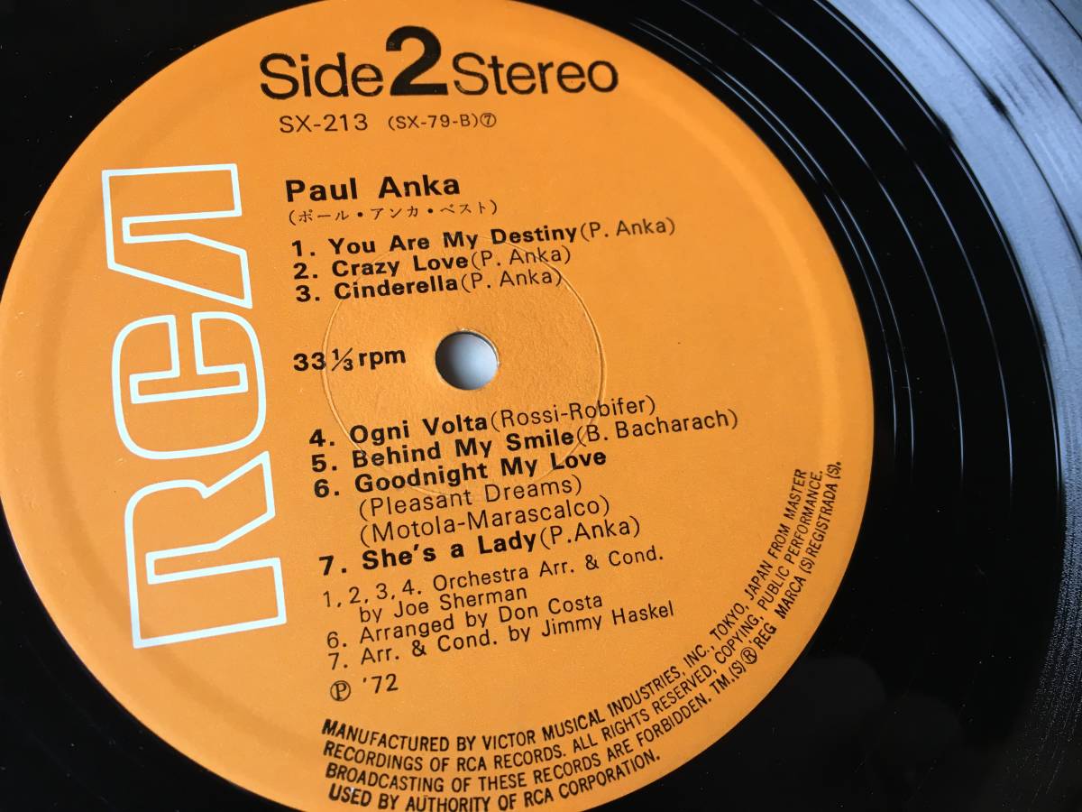 レコード PAUL ANKA´S 21 GOLDEN HITS ❤️最大級の通販サイト