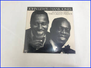 ジョン・ルイス & ハンク・ジョーンズ JOHN LEWIS HANK JONES/AN EVENING WITH TWO GRAND PIANOS/LD 1079 LP レコード