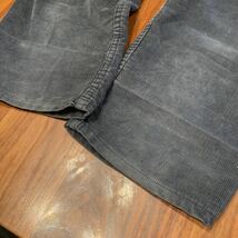 80s vintage Levi's リーバイス 505 コーデュロイ チャコールグレー 実寸 w90cm パンツ ジーンズ 白タブ 細畝 アメカジ 42TALON old_画像4