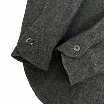 美品 U.S.NAVY 古着 vintage CPOジャケット サイズM チャコールグレー USA製 米軍 ウールシャツ 厚手シャツ 肉厚 ピンホール1箇所有 230128_画像4