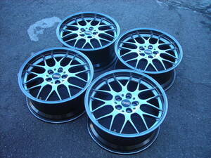 鍛造 軽量 BBS RG-R RG736 FORGED 18インチ 8.5J OFF+35 PCD100 5H ハブ径 PFS仕様 57φハブリング付 M14 4本SET ゴルフⅣ ビートル 86 BRZ