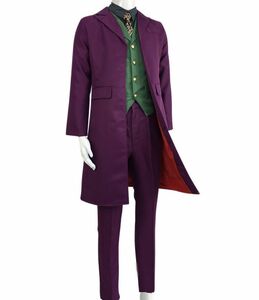 ◆新品◆スーサイド・スクワッド Suicide Squad 風 ジョーカー Joker コスチューム コスプレ衣装 5点セット♪サイズS～XXL CC00213