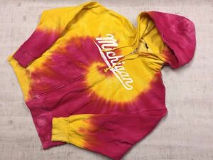 BREEZE社製 タイダイ tie-dye 絞り染め エスニック サイケデリック ミシガン州 スーベニア ジップアップ スウェットパーカー メンズ XL