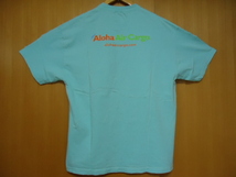 即決　ハワイ　Aloha Air Cargo　アロハエアカーゴ航空　スタッフ　Ｔシャツ　水色　XＬ_画像4